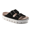 Birkenstock Arizona Chunky Slide Sandal (Women) - Black Suede Sandals - Slide - The Heel Shoe Fitters