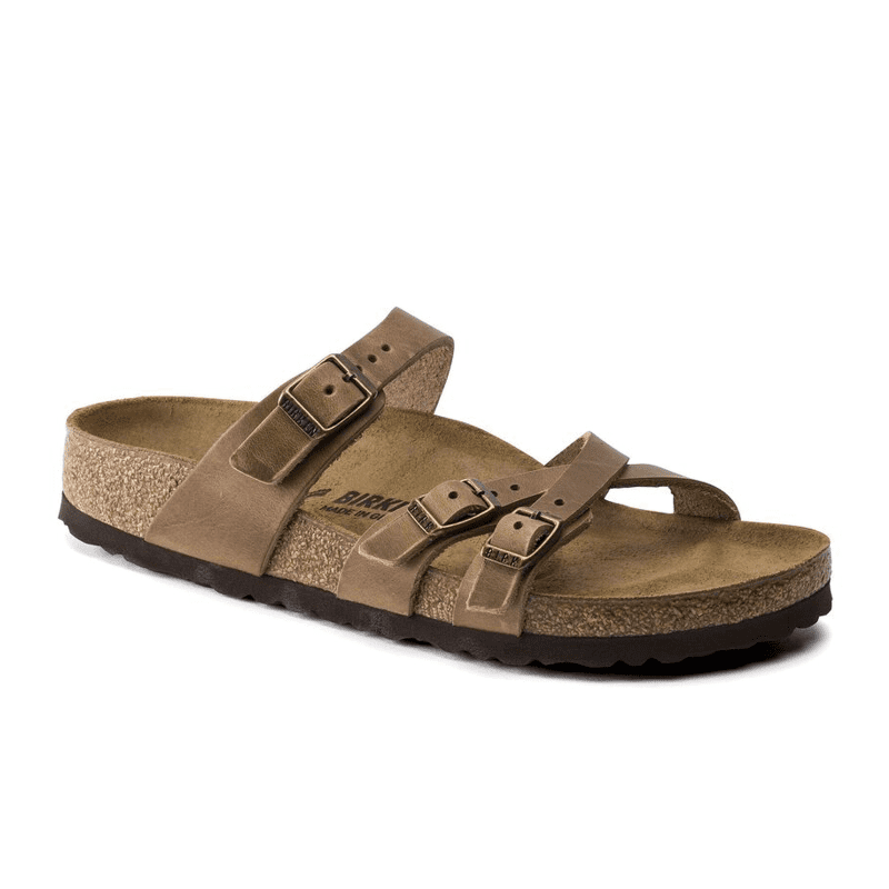 Birkenstock Franca Slide Sandal (Women) - Tobacco Oiled Leather Sandals - Slide - The Heel Shoe Fitters