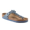 Birkenstock Gizeh Braid Sandal (Women) - Dusty Blue Oiled Leather Sandals - Thong - The Heel Shoe Fitters