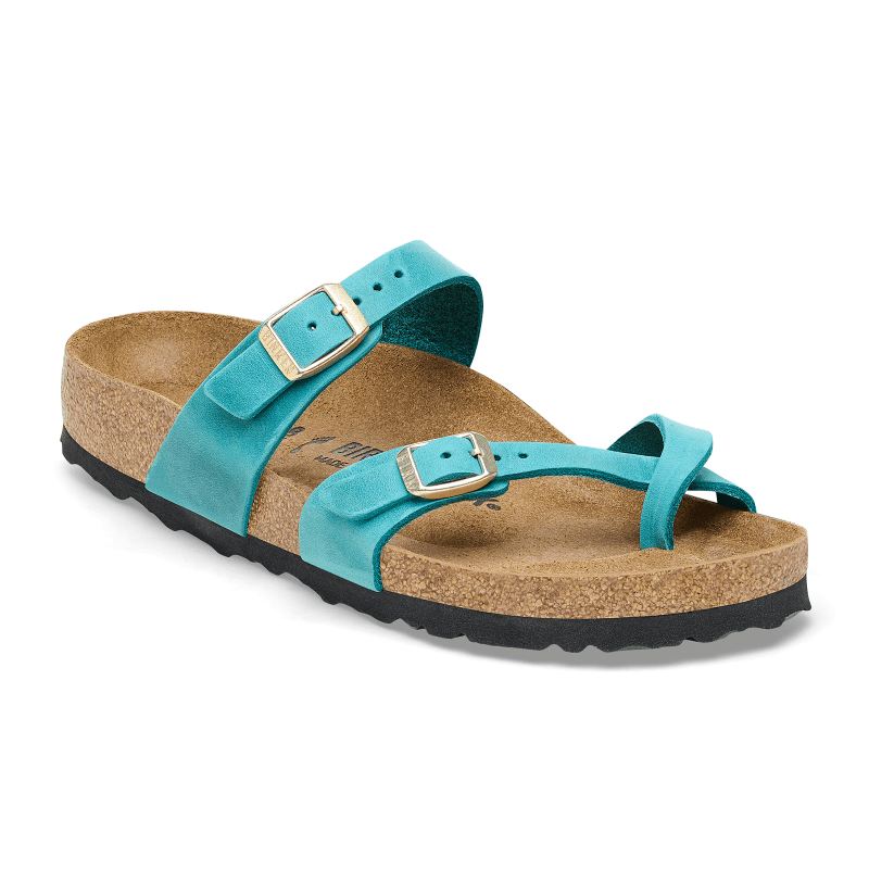 Birkenstock Mayari Sandal (Women) - Biscay Bay Oiled Leather Sandals - Thong - The Heel Shoe Fitters