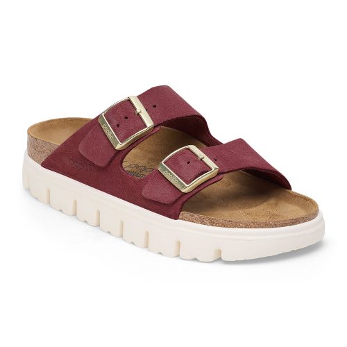 Birkenstock Arizona Chunky Slide Sandal (Women) - Berry Crush Suede Sandal - Slide - The Heel Shoe Fitters