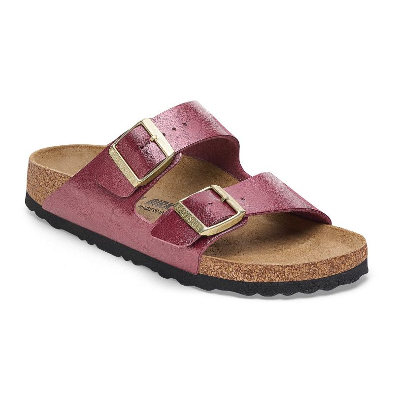 Birkenstock Arizona Narrow Slide Sandal (Women) - Graceful Berry Crush Birko-Flor Sandal - Slide - The Heel Shoe Fitters