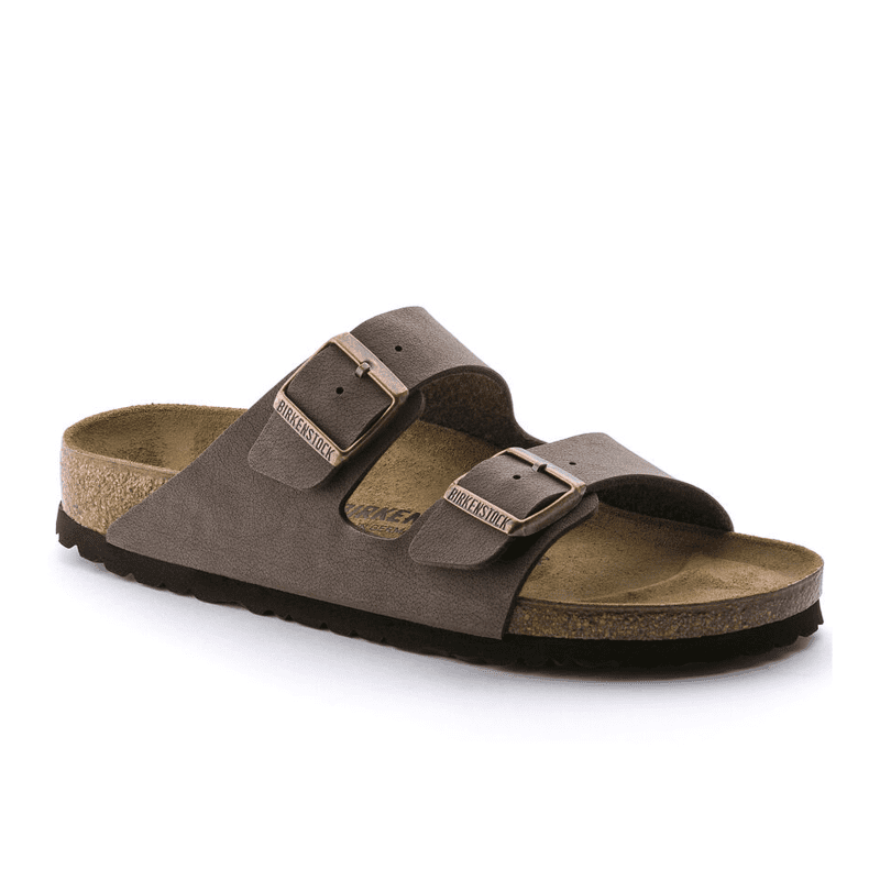 Birkenstock Arizona Slide Sandal (Unisex) - Mocha Birkibuc Sandals - Slide - The Heel Shoe Fitters