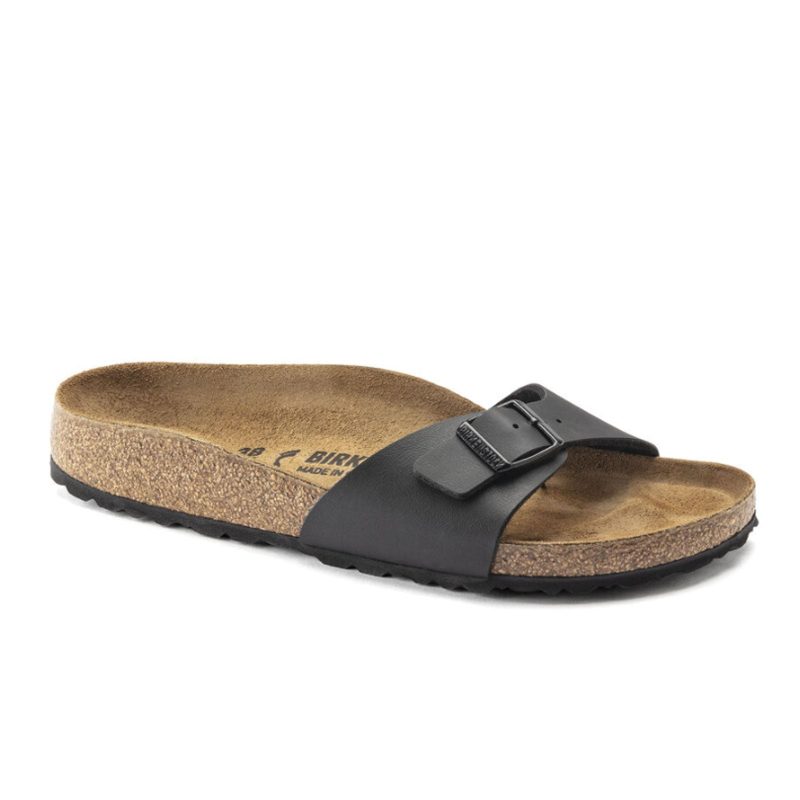 Birkenstock Madrid Slide Sandal (Women) - Black Birko-Flor Sandals - Slide - The Heel Shoe Fitters