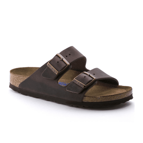 Birkenstock Arizona Soft Footbed Slide Sandal (Unisex) - Habana Oiled Leather Sandals - Slide - The Heel Shoe Fitters