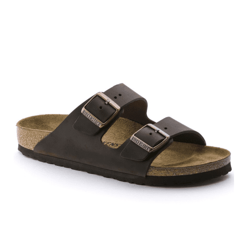 Birkenstock Arizona Narrow Slide Sandal (Unisex) - Habana Oiled Leather Sandals - Slide - The Heel Shoe Fitters