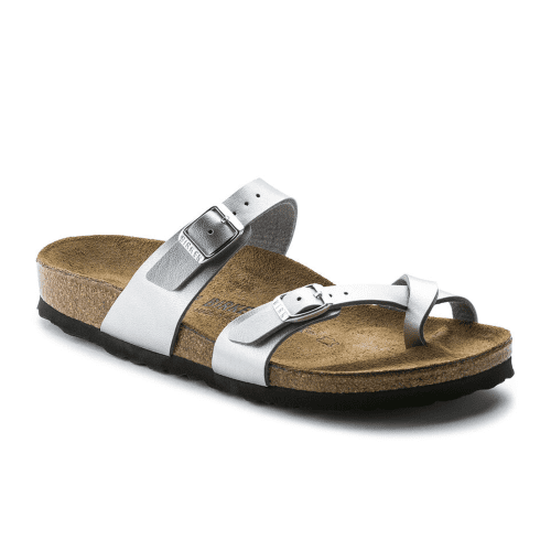 Birkenstock Mayari Sandal (Women) - Silver Birko-Flor Sandals - Thong - The Heel Shoe Fitters