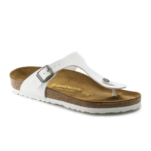 Birkenstock Gizeh Sandal (Women) - White Birko-Flor Sandals - Thong - The Heel Shoe Fitters