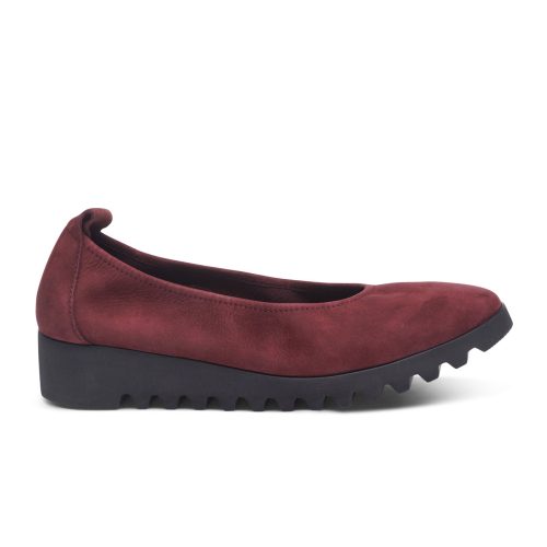 Aetrex Brianna Ballet Flat (Women) - Burgundy Dress-Casual - Flats - The Heel Shoe Fitters