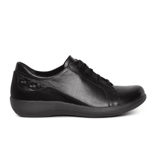 Aetrex Dana Sneaker (Women) - Black Athletic - Casual - Lace Up - The Heel Shoe Fitters