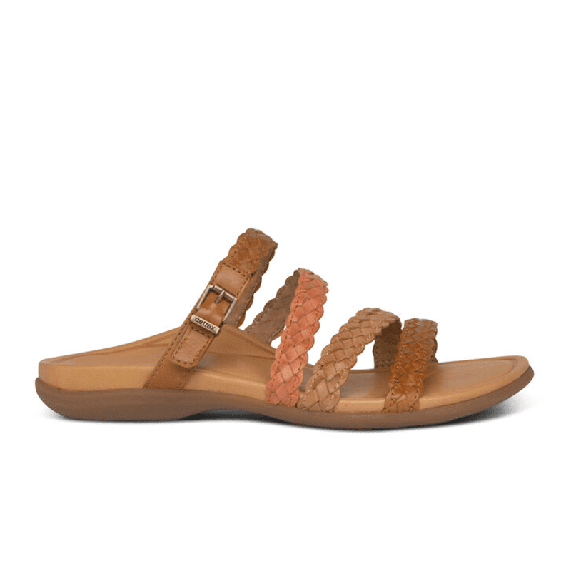 Aetrex Brielle Slide Sandal (Women) - Brown Sandals - Slide - The Heel Shoe Fitters